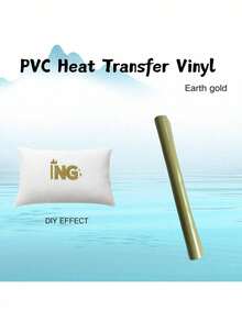 1 Roll, PVC Heat Transfer Vinyl Material, Size 30.5x60cm/30.5x102cm, Iron-On DIY, Suitable For T-Shirts, Easy To Cut And Smooth Surface, Embroidery Patch Iron-On Heat Transfer Patch, Applicable For Jackets, Clothing, Backpacks, Jeans, T-Shirts, Etc. - Multicolor - View 177