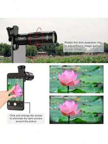 18X High Definition Telephoto Lens For Smartphones, Universal Phone Zoom Lens With Rubber Grip, Suitable For IPhone And More, Great For Outdoor Bird Watching/Wildlife/Landscape Photography - A - View 11