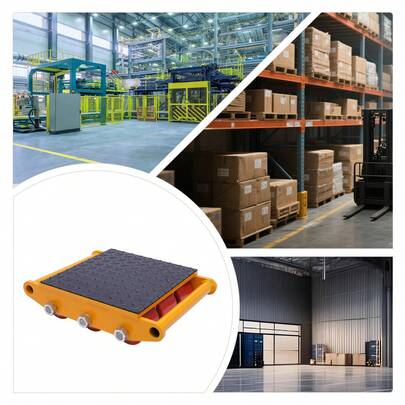 15 Ton Machine Mover Roller Machinery Moving Skate Heavy Duty Cargo Trolley