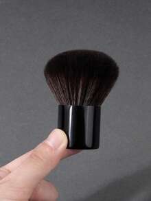 1 pièce Brosse à ongles noire douce et moelleuse, ramasse rapidement la poudre et nettoie efficacement la poussière des ongles, outil de manucure professionnel durable - Noir - Voir 6