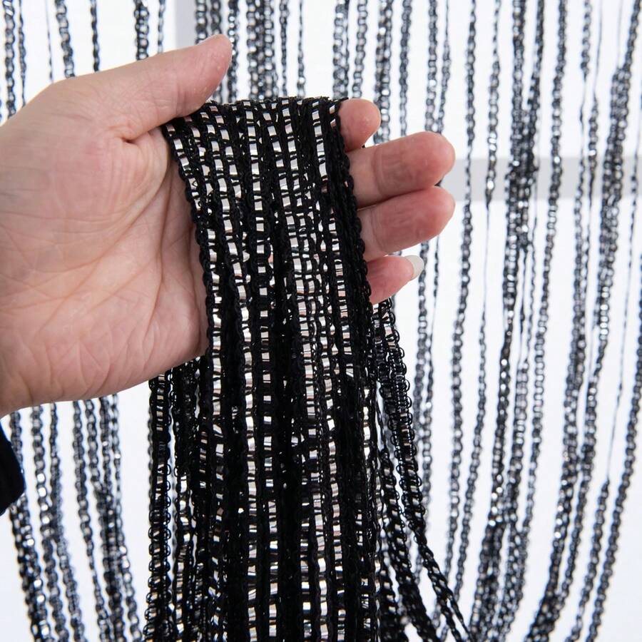 1 pieza Cortina divisoria minimalista en forma de S, cortina colgante divisora de ambientes para sala de estar/entrada