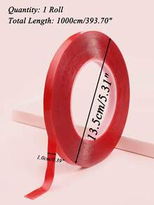 1卷透明双面纳米胶带，强力无残留粘合剂，适用于办公室、书房、手工、照片固定等用途 - 膠帶 - 查看 13