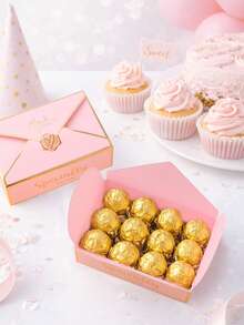 20 Stücke rosa Geschenkboxen, klassische Umschlag Geschenkboxen für Hochzeitsgeschenke, Geburtstagsparty Geschenkverpackung, elegante Party Geschenktüten, Babyparty Gastgeschenke Box, Geschenkbox für Babyparty Dankeschön, Hochzeitstischdekoration, Küchen Backen Verpackungszubehör, Süßigkeitenbox, Hochzeit Geburtstag Party Bedarf, Hochzeitsgeschenke, Geburtstagsgeschenke - Pink - Übersicht 3