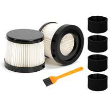 2 Packs DCV501HB Replacement HEPA Filters Compatible With DEWALT 20V Vacuum Cordless Handheld Vacuum Filter, Part # DCV5011H, Washable And Reusable Kits 7 Pcs - 7 Pcs - View 8