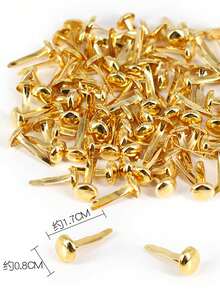 1pc Metal Detachable Push Pin, Simple Reusable DIY Decorative Supplies For Back To School - A - View 6