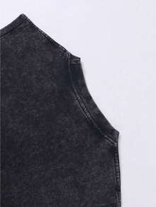 Faith Over Fear Printed  Men's Tank Top, 220g Heavyweight Pure Cotton Sleeveless Shirt, Soft And Comfortable Casual Lightweight Crew Neck Top Suitable For Daily Commuting, Gym Workouts, And Outdoor Activities In Spring And Summer. - 黑色9 - 查看 6