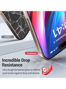 2 Packs 9H Hardness Anti-Peep Screen Mobile Phone Screen Protector Tempered Film To Protect Privacy,Compatible With Apple Phone X/Xs/XS Max,11/11pro/11 Pro Max,12mini/12/12 Pro/12 Pro Max,13/13mini/13 Pro/13 Pro Max,14/14 Plus/14 Pro/14 Pro Max,15/15Plus/15Pro/15Promax/16/16 Plus/16 Pro/16 Pro Max - 2pcs - View 7