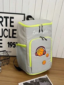 New Fashion Backpack, Multi-Functional Basketball Bag, Large Capacity School Backpack - Rectangle - View 3