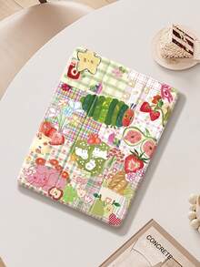 The Caterpillars On The Blanket Protective Case Compatible With IPad Air 4/5 10.9 Inch, IPad 7/8/9th 10.2 Inch, IPad 10th Generation,With Built-In Pencil Slot,Supports Automatic Sleep/Wake Lid,Compatible With Samsung Tab S6 10.4 Inch, Tab A9 11 Inch, Kindle Paperwhite 12th Gen 2024,Ins Glitter Style Case, Valentine's Day, New Year Gift - Multicolor - View 5