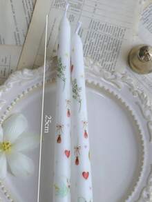 Bộ 2 chiếc (một hộp) Nến hình nón dài màu hồng, dài 9,84 inch, sáp đậu nành không khói, trang trí tiệc cưới, tạo không khí ấm cúng. Nến hình nhánh dài, màu đen, màu đỏ, màu hồng, màu trắng, nến tạo không khí lễ hội, nến ngày Valentine, nến dễ thương và vui nhộn, trang trí nhà cửa. - Nhiều màu - Xem 17