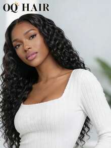 OQ Hair M-Cap 水波纹预剪 9x6 透明蕾丝漂白发结免胶佩戴假发 200% 密度 16-28 英寸真人发丝 细小发结 预拔发际线 无需胶水 自然色 适合新手 日常佩戴 自然美观 适合办公室 派对 千禧风 度假装扮 户外角色扮演 校园 学校 假期 派对 婚礼 节日 情人节礼物 女士 - SNatural - 查看 3