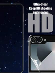 一套，前后膜组合，超高清无损屏幕保护膜，兼容三星系列，水凝胶材质，不伤屏幕，纳米材料自修复划痕，操作流畅无卡顿，兼容三星 Z Fold3、Z Fold4、Z Fold5、Flip3、Flip4、Flip5、Galaxy Z Fold 6/Galaxy Z Flip 6/Galaxy Z Fold 7 系列 - 無色 - 查看 5