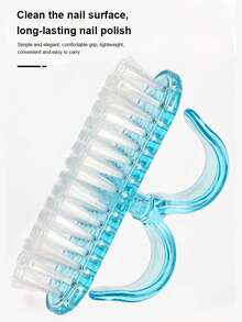 Nail Dust Cleaning Brushes With Cap, Hand Fingernail Brush Cleaner Scrubbing Kit Pedicure For Toes And Nails Men Women,For Nail Art - Multicolor - View 6