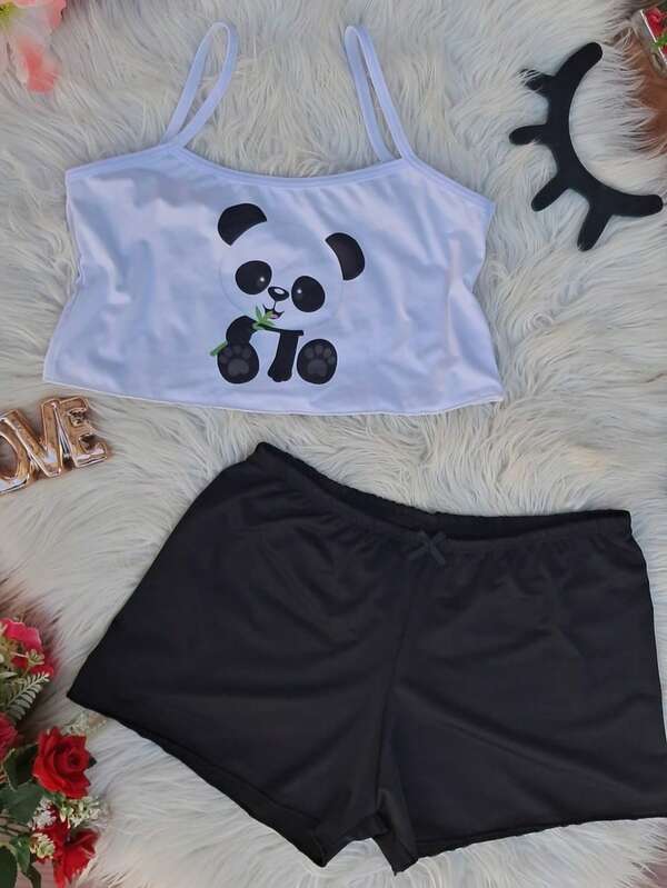 Baby Doll short liso estampas divertidas