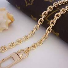 Nuevo accesorio de bolso de mujer: Correa de cadena de metal con herraje reforzado, tono dorado, ajustable y reemplazable, accesorio de moda y duradero, esencial para viajes y vacaciones - Multicolor - Ver 12