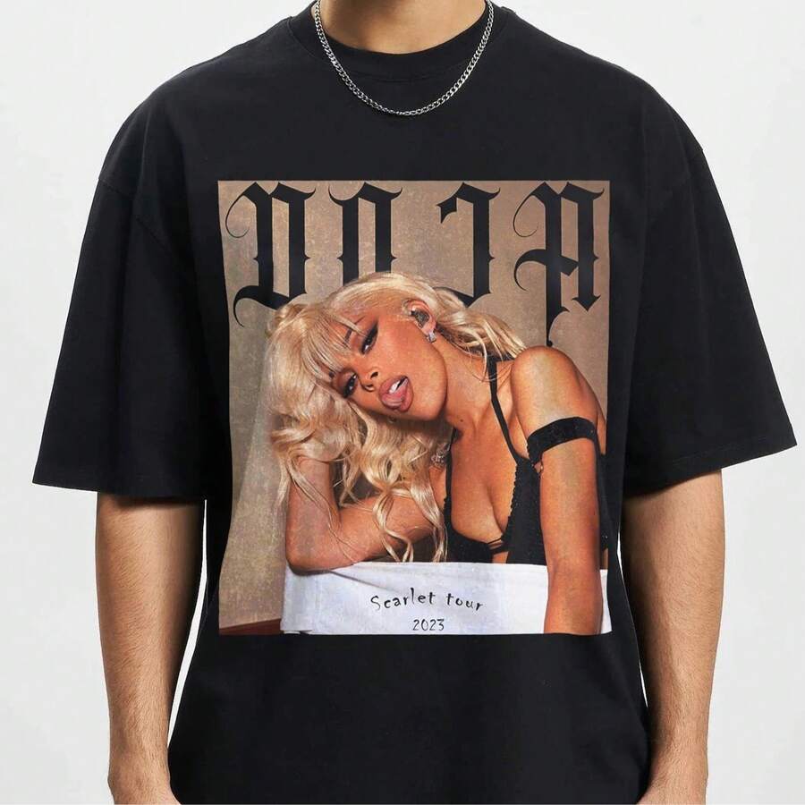 Doja Cat Need To Know Vintage 90s T-Shirt, Doja Cat Scarlet Tour Unisex Shirts - Black - View 1