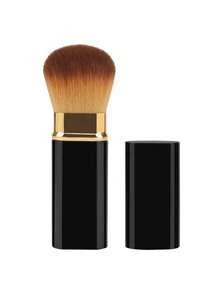 1支专业面部圆头伸缩刷，化妆刷，腮红刷，粉底刷，散粉刷，合成纤维 - 彩色 - 查看 8