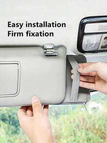 Car Sun Visor Storage Bag With Multi-Pocket Organizer, Universal Fit For Most Vehicles, Keeps Sunglasses, Cards, Driver's License, Registration And Insurance Documents Neatly Accessible, Clutter-Car Interior Companion For Daily Commute, Road Trip Essentials, And Fashion Accessories, Simple Quick-Access Storage Solution For Driving Essentials, Durable Lightweight Design, Perfect For Passengers And Driver, Streamlined Vehicle Organization Accessory For Everyday Use - Multicolor - View 9
