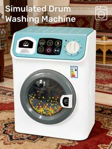 Kids Toy Washing Machine, Pretend Play Toy With Lights And Sounds, Simulating Washing Process, Household Appliance Toy, Role Play Game, Educational Toy For Boys And Girls, Holiday Birthday Gift, Mini Realistic Home Appliance Toy, Baby Toy, Girls Toy, Children's Game, Toddler Toy - Washing Machine - View 11