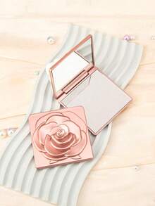 This Exquisite Square Folding Makeup Mirror With A Rose Pattern And 2x Magnification High-Definition Glass Is The Perfect Gift For A Beloved Mother, Aunt, Grandmother, Daughter, Niece, Sister, Bride, And Bridesmaid. Ideal For Holidays, Birthdays, Weddings, Mother's Day, And Valentine's Day. A Mini Mirror, A Pocket-Sized Vanity Mirror, Perfect For The Living Room Or Bedroom.,Cheap,Valentine's Day,Cheap Items,Travel,Travel Essential,Room Decor,Valentine's Gift,Cheap Stuff,Room,1 Dollar Items,Vacation Essentials,Gifts For Women,Bedroom,Valentine,99 Cent - 彩色 - 查看 4