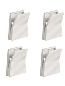 4个浴室毛巾夹，简约壁挂式洗面奶和牙膏收纳架，厨房抹布和手套整理架，时尚简约风格壁挂式橡胶手套挂钩，塑料材质 - 彩色 - 查看 15