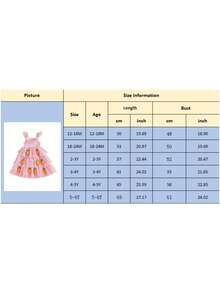 Toddler Girls Easter Tutu Dress Adorable Flying Sleeve Square Neck 3D Carrot Bunny Decorated Tulle Princess Dress - 橘色 - 查看 8