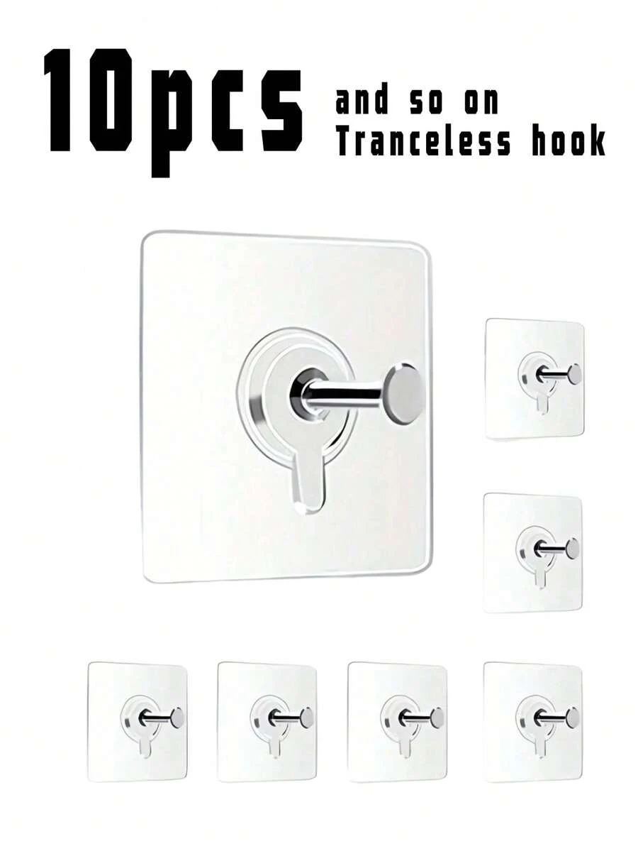 30pcs Self-Adhesive Picture Frame Hooks, Heavy Duty Wall Hooks No Drilling Required, Damage-Free Plastic Hooks For Home, Office, Photos, Posters, Frames - Multicolor - View 1