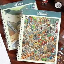 Colecția Micro Scene 8.0: Autocolante 3D cu peisaje, scene de autocolante pentru jurnal, mini supermarket, căsuțe cu desene animate, potrivite pentru autocolante decorative, cadouri de Halloween, Paște, Crăciun, Ziua Mamei și înapoi la școală, consumabile pentru scrapbooking, autocolante amuzante, consumabile pentru scrapbooking Kindle - Marime universala - Vizualizare 7