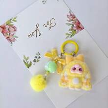 紫色、黄色、粉色毛绒潜水员钥匙扣一件，情人节礼物 - 彩色 - 查看 15