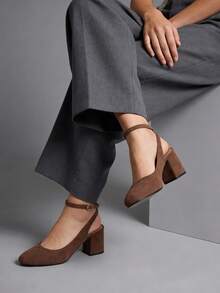 Women Pumps - Coffee Brown - View 2