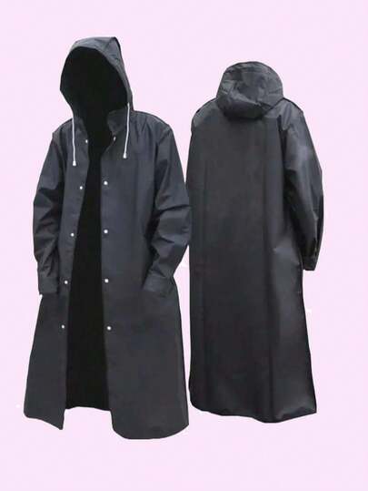 1 pieza Impermeable con capucha de alta calidad para adultos, impermeable y a prueba de viento EVA de una sola pieza para todo el Body, impermeable ligero y de moda con apertura frontal, adecuado para viajes, ciclismo al aire libre, senderismo y otras actividades, impermeable portátil para mujeres, útiles escolares, chaqueta impermeable con aislamiento para mujeres, Galentines, Cachorro, Carnaval, Decoraciones de fiesta, Selecciones de primavera y verano, Regalos para damas de honor, Habitación, Decoración de dormitorio, Playa, Viaje, Para hombres, Para mujeres, Vacaciones, Cosas lindas