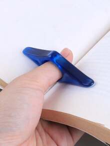 1个亚克力拇指书夹，按压式书页固定器，适用于阅读、学习用品、返校季 - 單件 - 查看 8