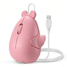 1pc Crystal Rhinestone Shiny Colorful Wired Mouse, Heart-Shaped Turtle Design USB Wired Mouse, Surface Inlaid With Crystal Diamonds, Computer Accessory, RGB Backlight, Cute Shiny Colorful Wired Mouse, Birthday, Holiday Gift, Perfect Gift For Her/Him, Holiday, Birthday Present - Multicolor - View 17