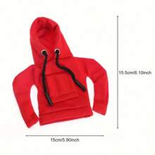 1 Piece Of All-Season Versatile Car Gearshift Hoodies, Mini Car Gearshift Cover Hoodies, Car Gearshift Cover, Warm In Winter And Sweat-Absorbing In Summer, Cute And Charming - Blue - View 4