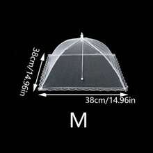 1pc,White Fly Proof Vegetable Cover, Foldable Mesh Food Cover, Mosquito Proof Table Cover, Home Table Cover, Large Foldable Food Cover, Fly Proof Kitchen And Outdoor Camping Net, Food Cover, Home Vegetable Cover, Table Cover, Foldable Vegetable Cover, Umbrella, Home Table Food Cover, Fly Proof Net - Multicolor - View 17