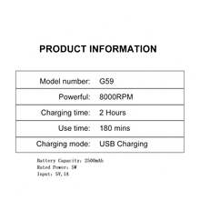 1个Hatteker男士电动理发器，智能数字显示屏理发器，沙龙级理发剃须刀 - 彩色 - 查看 5