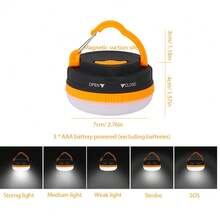 1pc Camping LED Tent Light, Home Emergency Work Light, USB Rechargeable Camping Lantern With Magnet, Hanging Campsite Lamp - Hand Lantern - View 8