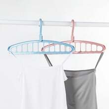 Folding Multi-Hole Clothes Hanger Non-Slip Space Saving Wardrobe Storage Rack - Multicolor - View 6