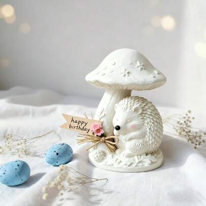 Molde de resina de erizo - Molde para hacer velas - Molde de arcilla y yeso de fácil desmoldeo reutilizable y de uso múltiple, adecuado para hacer velas DIY, artesanías de resina epoxi, excelente para decoración de Pascua y regalos románticos