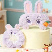 Miniso Disney Zootopia Series Judy/Clawhauser/Nick 3D Eye Mask & Hair Tie Set, 3D Facial Feature Design, Light Blocking For Sleep, Hair Styling & Girl-Style Gift(1 PC) - Multicolor - View 14