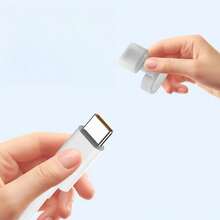 数据线接口防尘塞，充电线插头保护套，防尘、防丢、防电击，弹性硅胶材质，兼容苹果Type-C和安卓Micro USB接口，做工精良，耐磨耐用，可重复使用，适用于99%的数据线接口，数据线接口防尘塞 - 彩色 - 查看 7