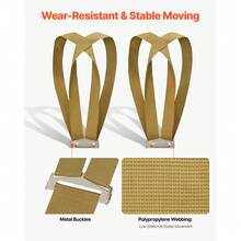 Moving Straps, Supports Up To 1000 Lbs, 2-Person Lifting And Moving System With 2 Harness Straps & 1 Load-Bearing Strap, Adjustable Lifting Shoulder Straps Move Furniture Appliances Mattresses - Shoulder-carrying (single-strip) - 查看 5