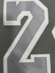 Men's Embroidered Ice Hockey Jersey 8/24 Black Casual V-Neck Long Sleeves T-Shirts Party Sports Top - Black - View 5