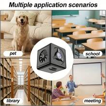 1个智能迷你1080P全高清摄像头，支持2.4GHz WiFi连接，可通过移动应用程序远程访问，具有移动侦测、循环录像和语音对讲功能，支持USB充电，适用于室内外使用——适用于办公室、汽车和家庭安全场景，是一款隐藏式摄像头。 - 黑色 - 查看 8
