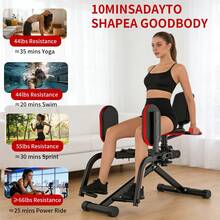2-In-1 Home Hip Abductor & Adductor Machine - Adjustable Glute Trainer, Hip Sculpting & Butt Lifting Device, Inner & Outer Thigh Workout Equipment - 黑色 - 查看 9