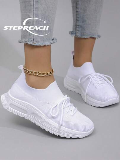 STEPREACH 新款女士休闲运动鞋，网面透气舒适轻便套脚驾驶鞋