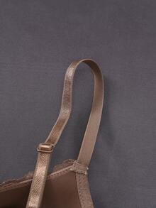 Hersunei 3件装多色性感蕾丝舒适钢圈聚拢文胸（女士） - 彩色 - 查看 7