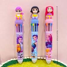 10色韩流风格可爱卡通巫师圆珠笔，0.7毫米笔尖，书写流畅，高品质耐用，学生绘画用品，情人节、新年、复活节、感恩节的完美礼物 - 套裝 - 查看 8