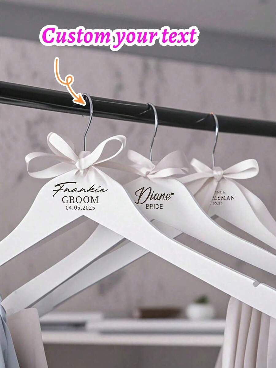 Personalized Bridesmaid Hangers,Wedding Coat Hanger With Personalization,Bridesmaid Hangers Personalized,Bridesmaid Hangers Wedding Hangers Bride Hanger Personalized Wedding Hanger Bridal Hanger Bride Engraved,Ornamental,Reusable,Multi-Functional,Stylish,Exquisite - D - View 1
