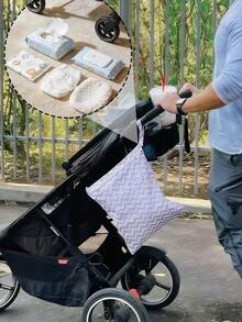 Cloth Diaper Wet Dry Bags ,Waterproof And Dirt-Resistant Wet Bag,Waterproof Reusable With Two Zippered Pockets Travel Beach Pool Daycare Soiled Items Yoga Gym Bag ,Home And Travel Storage, Laundry Bag - Multicolor - View 2